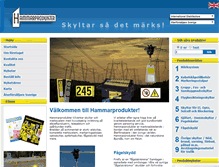 Tablet Screenshot of hammarprodukter.se
